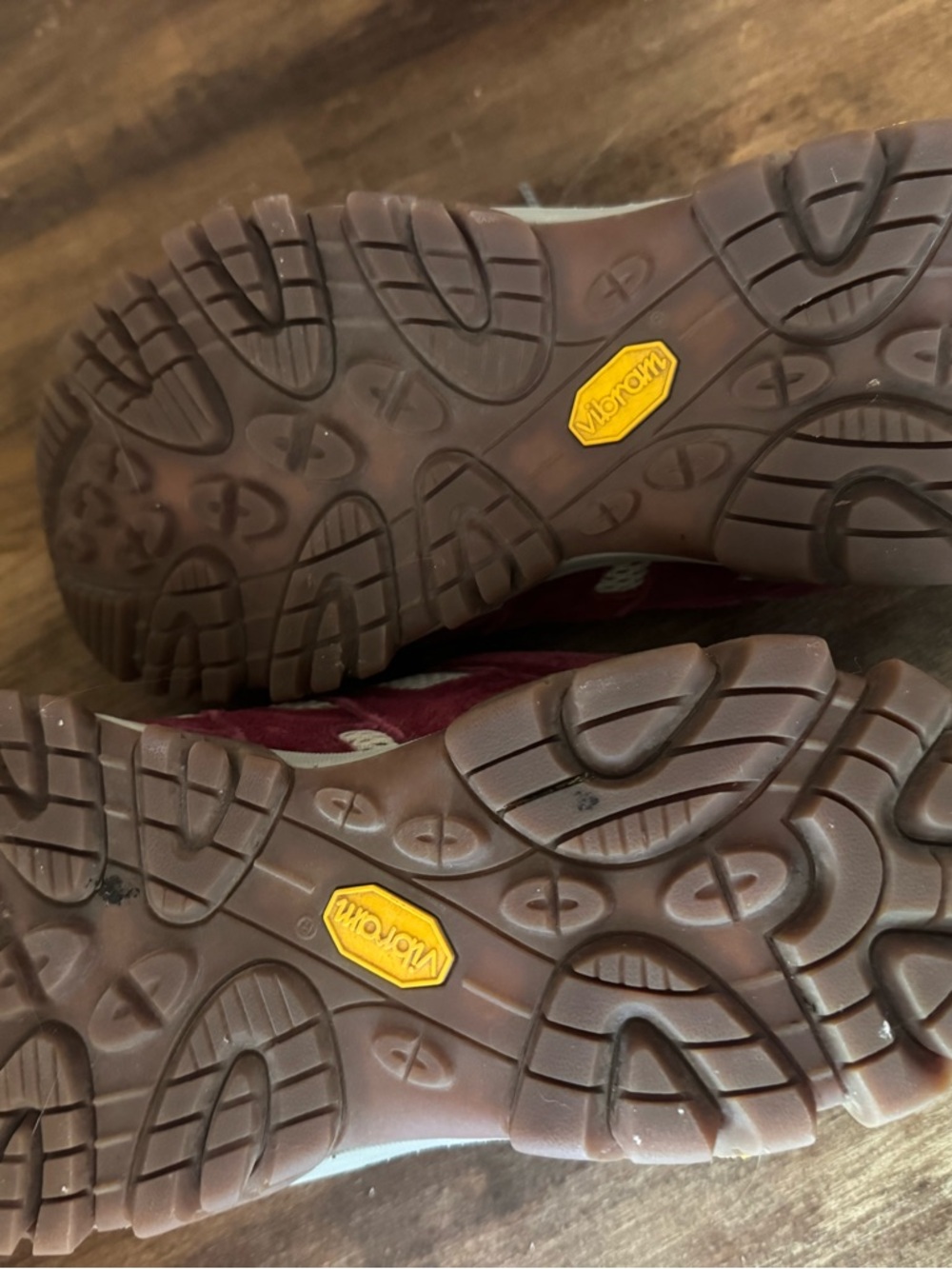 Merrell Women's Burgundy and Gray Gore-Tex Trail Shoes - Picture 2 of 3